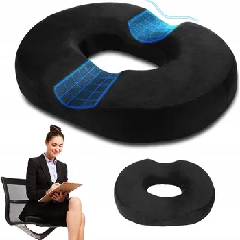 Polštář POLŠTÁŘ VE TVARU DONUTU Z VELUROVÉHO MATERIÁLU A PROTISKLUZOVOU SPODNÍ STRANOU