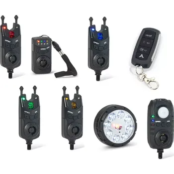 Signalizátor záběru SAENGER Anaconda sada 4 hlásičů s příposlechem, čidlem pohybu, světlem a dálkovým ovládáním Vipex RS profi set (červená, zelená, modrá, žlutá)