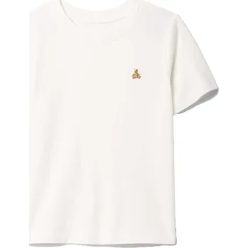 Chlapecké tričko Chlapecké tričko GAP V-BF SS SLD T 12-18M Bílá, Hnědá