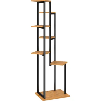 Stojan na květiny 7patrový stojan na květiny 130 cm vysoký | světle hnědý