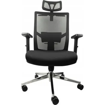 Ergonomická Kancelářská Židle z Látky, Černá