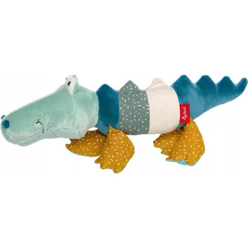 plyšák První plyšový mazlíček přítulníček plyšový Krokodýl 43 cm patchworková plyšová hračka sigikid