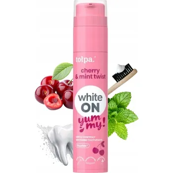 zubní pasta Zubní Pasta On White Yummy Cherry&Mint 60 Gramů Bezpečná Ochrana