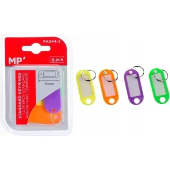 Barevné přívěsky na klíče 6 kusů