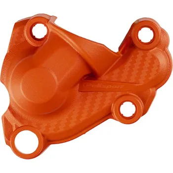 POLISPORT kryt vodní pumpy KTM SX-F XC-F 250/350 16-22, SX-F,XC-F 450 `16-26, EXC-F XCF-W 450/500 `17-26, HUSQVARNA FE 250/350 `17-23 FC 450 `16-22, FE,FX 450/500 `17-23, GAS GAS MC-F EC-F 250/350 `21-23 barva oranžová (POLISPORT kryt vodní pumpy KTM SX-F
