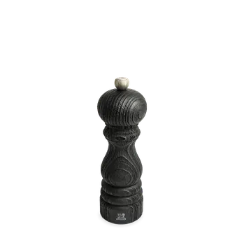 Kuchyňský mlýnek Peugeot Dřevěný mlýnek na sůl Paris Nature, 18 cm, černý 41410
