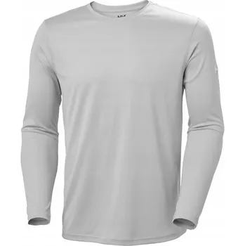 Pánské tričko Technické tričko Helly Hansen Tech Crew LS 2.0, vel. M, světle šedá barva