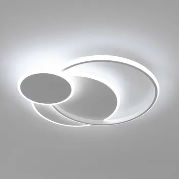 LED Stropní Svítidlo Plafon Bílé Kulaté s Dálkovým Ovládáním Moderní do Obýváku 38W