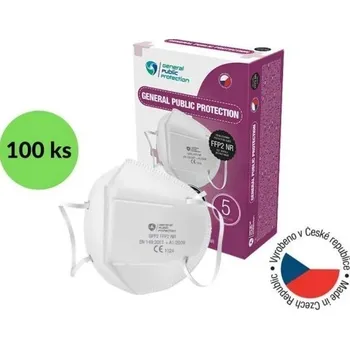 respirátor General Public Protection respirátor FFP2 NR CE 100 ks