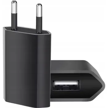 UNIVERZÁLNÍ USB NABÍJEČKA ČERNÁ PRO TELEFONY NAPÁJECÍ ADAPTÉR USB NABÍJEČKA