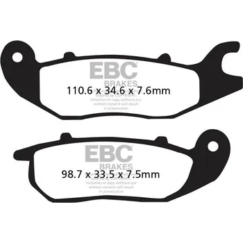 Brzdová destička Brzdové destičky EBC FA375 RIEJU NKD 50 Naked 2008-2009