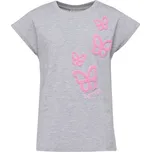 Dívčí triko Lotto LYDA 140/146 Šedá, Růžová