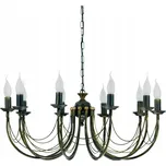 Závěsné svítidlo lustr ARES Černá patinovaná zlatem 206 - Nowodvorski