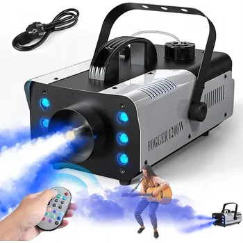 Osvětlovací technika VÝROBNÍK DYMU RGB S BAREVNÝM OSVĚTLENÍM A NÁDRŽÍ 1L 1200W