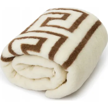 přikrývka Vlněná Přikrývka Kašmír Celoroční Wełna z Kóz Kaszmirskich Kremowa 160x200