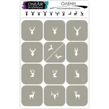 Šablona pro airbrush OneAir - Jelen