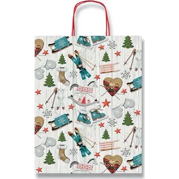 Dárková taška Vánoční dárková taška Fantasia Winter 36 × 46 × 12 cm