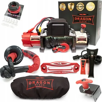 lanový naviják ELEKTRICKÝ NAVIJÁK DRAGON WINCH HD-S 20M DWM 13000 LBS SYNTETICKÉ LANO