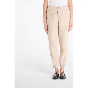 Pánské kalhoty Kalhoty AllSaints Val Tencel Trouser Taupe Brown 25