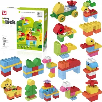 ostatní stavebnice SADA STAVEBNÍCH STAVEBNICE ZVÍŘATA 102 DÍLŮ KREATIVNÍ HRAČKA PRO DĚTI