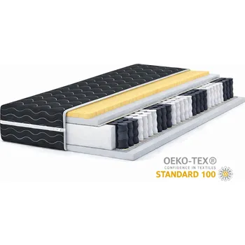 Matrace Taštičková matrace Latex 75x175 Černá, taštičková matrace 20 cm s latexem