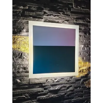 Zrcadlo Zrcadlo LED Lena | 70x70 cm | Nástěnné | 3 LED | Vyrobeno v PL