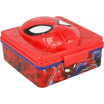 Dóza na potraviny Storline Svačinový box "Spiderman", 14x14x6 cm ST59497