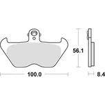 TRW ZF brzdové destičky KH407 KH246 organické BMW K1 88-93, K 100 89-92, R 1100 GS / R / RS / RT / S / ST 93-06, R 1150 GS 99-01 K 1200 LT / RS 97-00, R 1200 C 98-02, přední (TRW ZF brzdové destičky KH407 KH246 organické BMW K1 88-93, K 100 89-92, R 1100