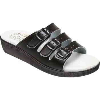 Dámská zdravotní obuv Michal Firýt Dámský třípáskový pantofel 147 Černá Ostatní: černá, Rozměr: 41