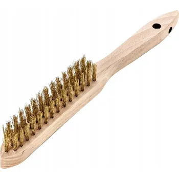 Drátěný kartáč Ruční drátěný kartáč, vlnitý mosazný drát 0,