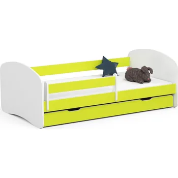 Dětská postel Dětská postel 90x180 VERLISA - bílá / žlutá