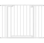 PawHut Schodišťová branka, Bezpečnostní branka bez vrtání, s automatickým zavíráním pro děti, Kuchyň, Schody, 76-103 x 76 cm, Bílá