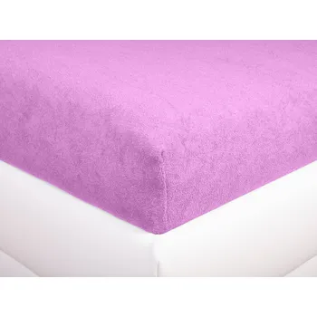 Prostěradlo Aaryans Froté prostěradlo 200 x 220 cm fialové