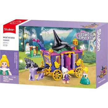Dětské zboží Sluban Girls Dream Kočár s jednorožcem 287 dílků + 4 figurky (stavebnice)