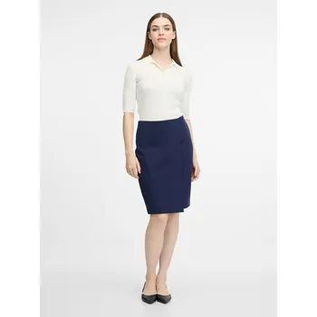 Dámská sukně Orsay Dámské Tmavě modrá dámská pouzdrová sukně ORSAY Modrá XS (2477794)