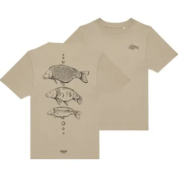 Pánská móda Tričko Giants Fishing Dětské Béžové Tři kapři Velikost 9-11 let