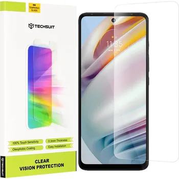 Techsuit - čiré sklo Clear Vision - Motorola Moto G60S - průhledné