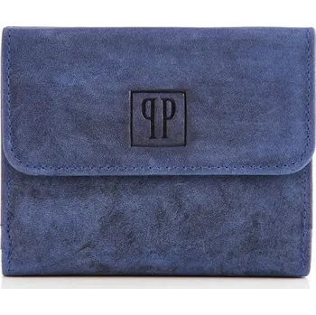 Peněženka Paolo Peruzzi dámská peněženka z pravé kůže modrá