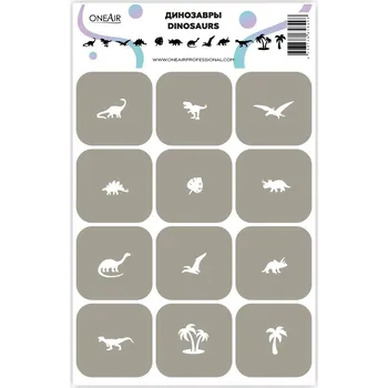 Šablona pro airbrush OneAir - Dinosauři