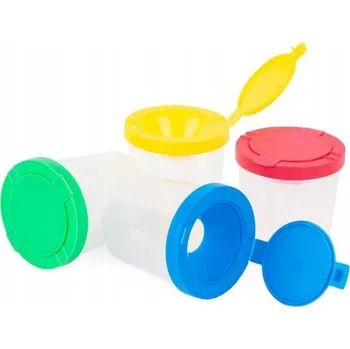 Kreativní hrnek na malování, hrnek na vodu, nekapající Fandy 7,5 cm, mix barev