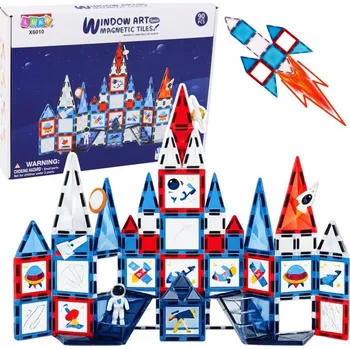 ostatní stavebnice Magnetické Stavebnice na stavbu vesmírných oken, 90 dílů