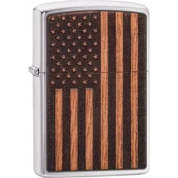 Zapalovač Zapalovač Zippo 29966 WOODCHUCK AMERICAN FLAG
