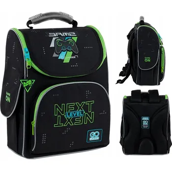 Školní batoh Školní batoh jednokomorový velký (vejde se A4) GoPack černý 11 l