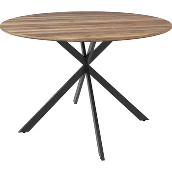 Jídelní stůl Kulatý jídelní stůl pro 4 osoby průměr 120 cm | tmavě hnědý