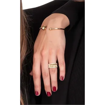 Náramek Pevný ocelový náramek s krystaly 2780570 Tommy Hilfiger