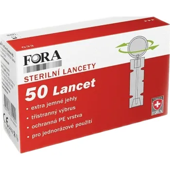 Lancety ke glukometru Fora Diamond, 50 ks