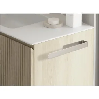 Držák na ručník Tyč na ručníky form&style neohebná k nalepení matná nerezová ocel