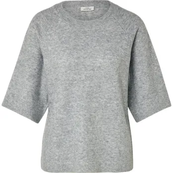 Dámské oblečení 727814 - Tchibo - Pletený svetr - pro ženy - vel. S 36/38 - barva: šedá