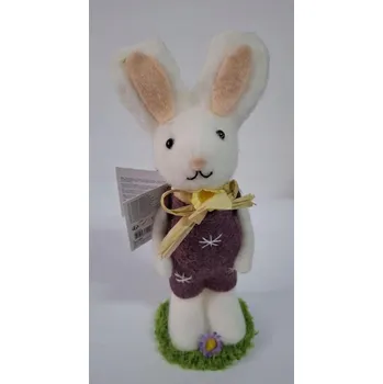 Obraz Zajíček Plstěný Velikonoční Dekorace na Velikonoce 25 x 10 cm Ozdoba