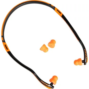 Chránič sluchu PORTWEST Zátkové chrániče sluchu EP11 Easy Fit PU s páskou a náhradním párem zátek POR-EP11ORR Oranžová